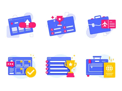 meriSTEM@NIE Competition Website Icons icon illustration ui web
