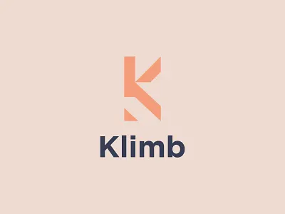 Klimb logo concept app branding design flat icon illustration illustrator logo minimal vector