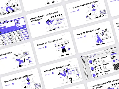 Illustrations for Growflow adobe illustrator cannabis character design flat illustration line art ui ux vector