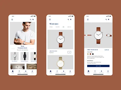 Mobile App UX-UI Design - Twenty Four ( Product Page ) app app design cover design e commerce ecommerce mobile ui product product page profile shop store ui ui design ux ux ui ux design watches web web design