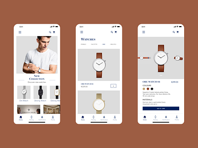 Mobile App UX-UI Design - Twenty Four ( Product Page ) app app design cover design e commerce ecommerce mobile ui product product page profile shop store ui ui design ux ux ui ux design watches web web design