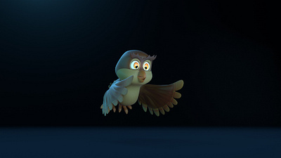 Owl - 3D Character 3d 3d animation 3d character 3d character design 3d character modeling 3d model 3d modeling animation cinema 4d octane render