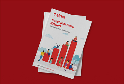 Airtel Annual Report Cover annualreport art bright colours coverart coverdesign design illustration sketch