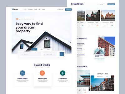 Real Estate Web Exploration agent app designer dribbble best shot landing page listing madhu mia populer product designer property real estate agency realestate realestateagent rent trendy ui uiux web website website design