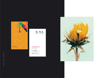 N/NA by Nina Rachel - Visiting card branding design graphic design illustration logo