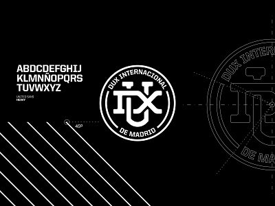 Flag and shield design for DUX Internacional de Madrid brand branding club dux esports flag flags football football shield gaming illustration shield soccer soccer shield vector