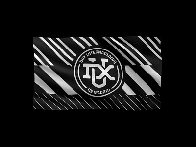 Flag and shield design for DUX Internacional de Madrid brand branding club dux esports flag flags football football shield gaming illustration shield soccer soccer shield vector