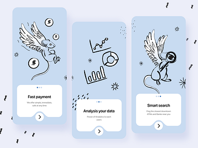 Onboarding - style Mailchimp app art branding design illustration mobile app mobile ui onboarding onboarding illustration onboarding ui ui ux