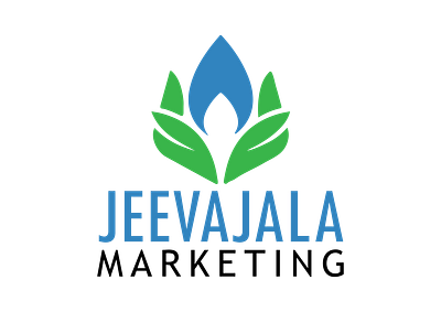 JeevaJala Marketing Logo Final 01 advertisement branding branding concept branding design cmyk illustration label design logo printmedia vector