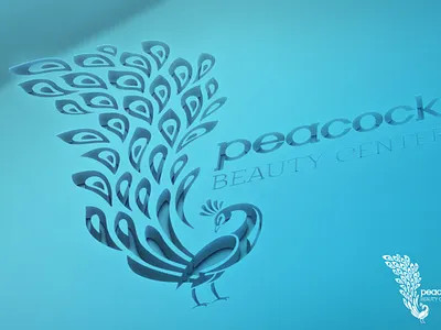 Peacock Logo branding design graphic icon logo mockup