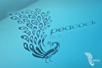 Peacock Logo branding design graphic icon logo mockup