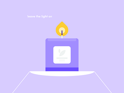 candle abstract design flat fun icon iconographic illustration purple typography vector world