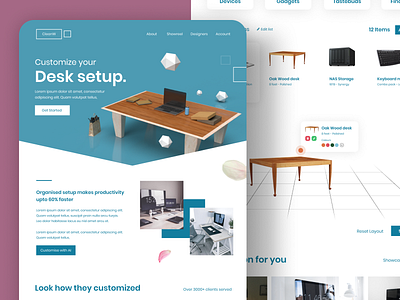 Online desk setup preview adobe branding design design desktop furniture high fidelity identity illustration minimal setup shots ux