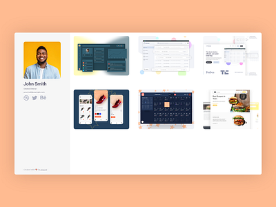 Portfolio Me - a simple portfolio template (2) adobe xd adobexd design portfolio design portfolio template portfolio website qualityshitdesign ui ux web