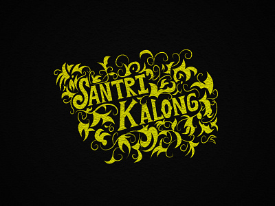 Vintage Lettering - Santri Kalong branding design illustration letter lettering lettermark typography