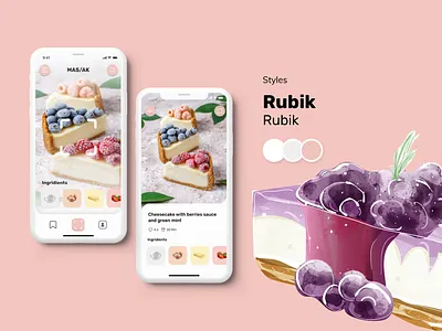 MAS/AK - Cooking App Scan to Cook app design app ui