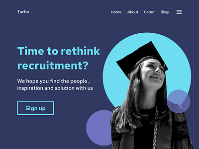 Turbo Landing Page blue color composition creative design designs figma graphics ideas illustration landing page logo minimal one simple typography ui ux vector webdesign
