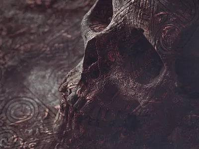 FORSAKEN 3d branding c4d color illustration monster octane redshift3d render skull