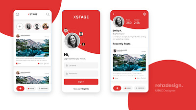 Social Media App adobe xd app app design concept creative creative design design design app designer graphic design illustration ios app design media media kit mediapp sketch social social media socialmedia xd