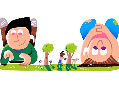 Safely Outdoors #3 canadian covid date dating digital art digital illustrator dog walking editorial editorial art editorial illustration illustration illustration design illustrator outside pandemic park playlist procreate procreate art procreateapp