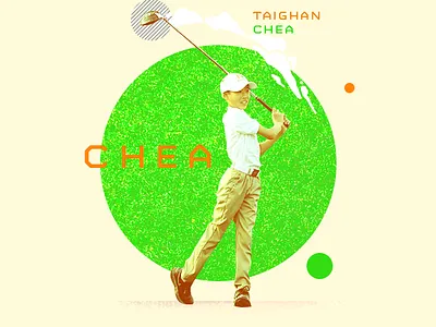 Taighan Chea aapi asian athlete awards chea design espn golf illustration masters photoshop sports taighan typography