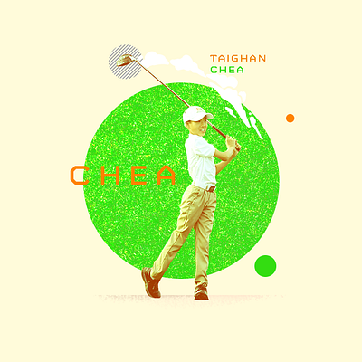 Taighan Chea aapi asian athlete awards chea design espn golf illustration masters photoshop sports taighan typography