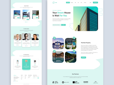 Real Estate Landing Page UIUX - Design behance best shot business cleanedesign company design designer dribbble job modern nice realestate responsive template uidesign uiux uiuxdesign webdesgin website wix