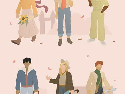 Autumn Looks 1.2 art design graphic design illustration illustrator minimal ui ux vector website