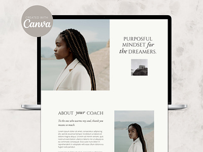 Canva Website Template | Hello Dream