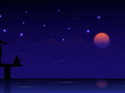 solitude design illustration solitude vector