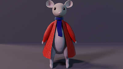 Terrance the mouse 3d art 3d model 3d render 3d rendering animal art blender blender 3d blender3dart blendercycles character design cute cute animal digital art modelling clay mouse mouse art sculpting