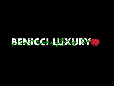 Benicci Luxury clientwork clothing custom lettering hand drawn handlettering jerry jerryokolo lettering logo designer logotype logotype designer luxury procreate rose typography vine
