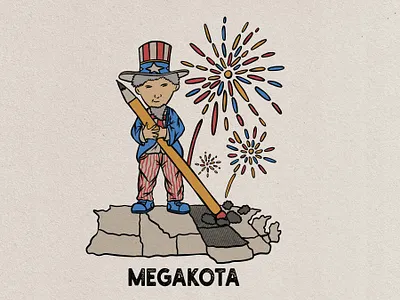 megakota badge vintage hand drawn design illustration aloha art badge badge logo design graphic design illustrator tropical vector vintage logo