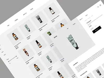 Aesop website branding breadcrumbs dailyui e commerce design e commerce shop ecommerce figma filter home page landing design landing page landing page design logo menu menubar product design shopping shopping page ui cards ui elements