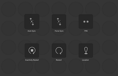 Icons - Sync, PIN, Restart, Location figma icon design icon set iconography icons