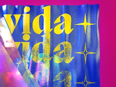 ✨ VIDA ✨ 3d branding cinema 4d cinema4d graphic illustration lettering poster render