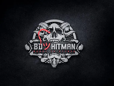 Gaming Logo adobe illustrator adobe illustrator cc adobe photoshop gaming logo hitman gaming logo illustration logo logo design mascot logo printing printing design skull logo unique logo vector logo