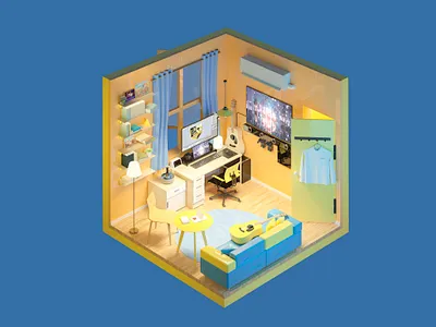 一个人的世界 3d art illustration