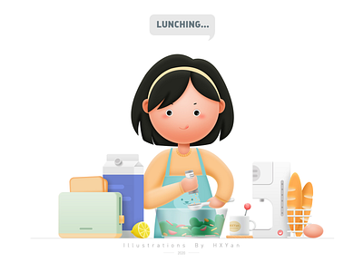 Lunching branding design icon illustration ios ps typography ui ux web