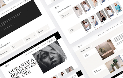 Life Massoterapia black design minimal typography ui uiux web white