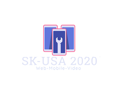 SK USA-Logo design icon illustration logo vector