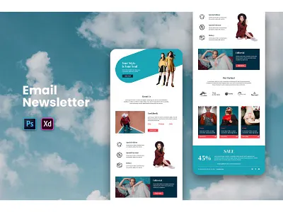 I will design mailchimp email template branding clickfunnels design dropshipping illustration mailchimp shopify social typography vector web