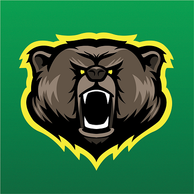 Grizzly - Team Mascot Logo bear branding grizzly grizzly bear logo logo design sports branding sports design sports logo vector