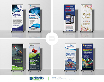 Roll up Banner / Pull Banner / Signage / Standee Design ad advert advertisement banners blue bundle business clean company corporate creative design display global illustrator indesign marketing modern multipurpose rollup banner