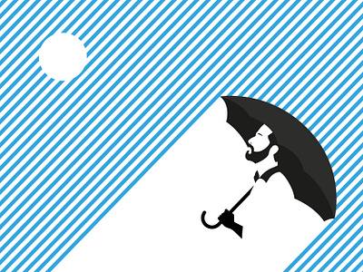 The Rain- Illustration adobe illustrator digital illustration illustraion minimalism op art pop art meets op art popart