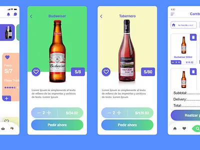 App bebidas app design illustration logo ui uiux ux web