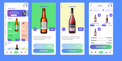 App bebidas app design illustration logo ui uiux ux web