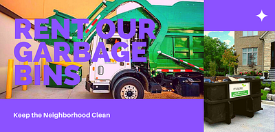 Rent the bins; Keep everything clean bins garbage rental