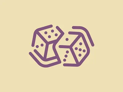 Day 40 - Dice - 100 Icons Daily 100days design dice icon illustration leeayr logo minimal pair vector
