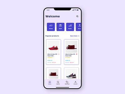 Online shopping app UI branding design morden online products shopping ui uiux ux